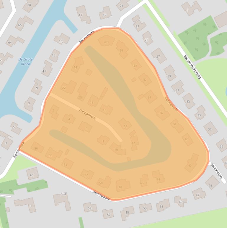 Kaart van postcodegebied 4571CX.