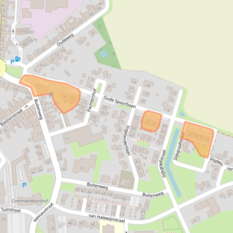 Kaart van postcodegebied 4571DZ.