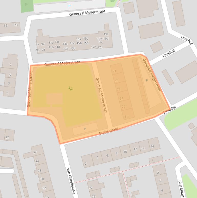 Kaart van postcodegebied 4571ED.