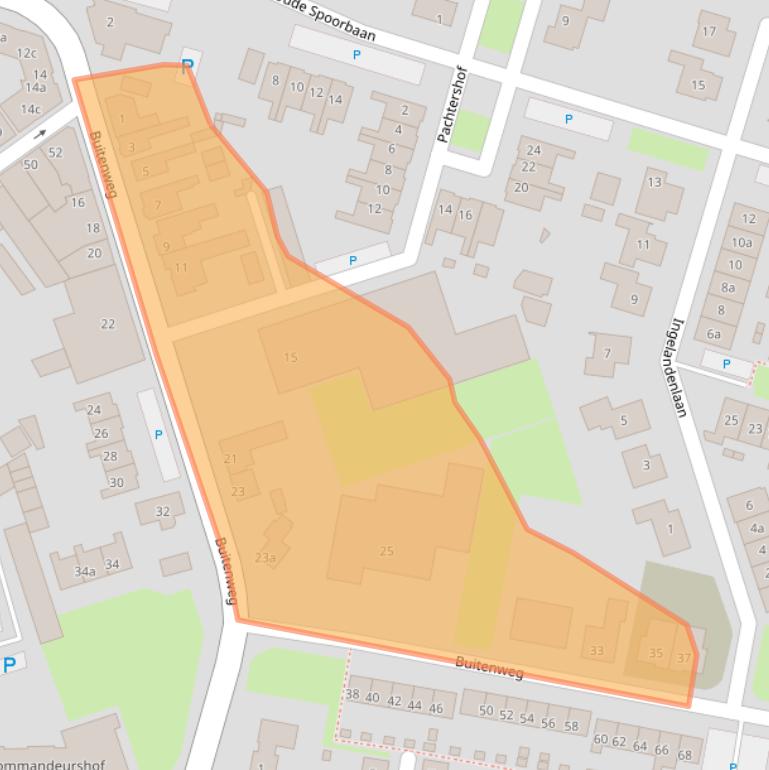 Kaart van postcodegebied 4571EP.
