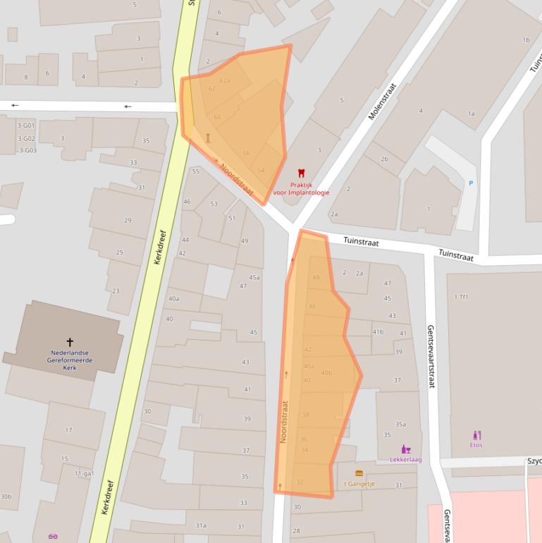 Kaart van postcodegebied 4571GE.