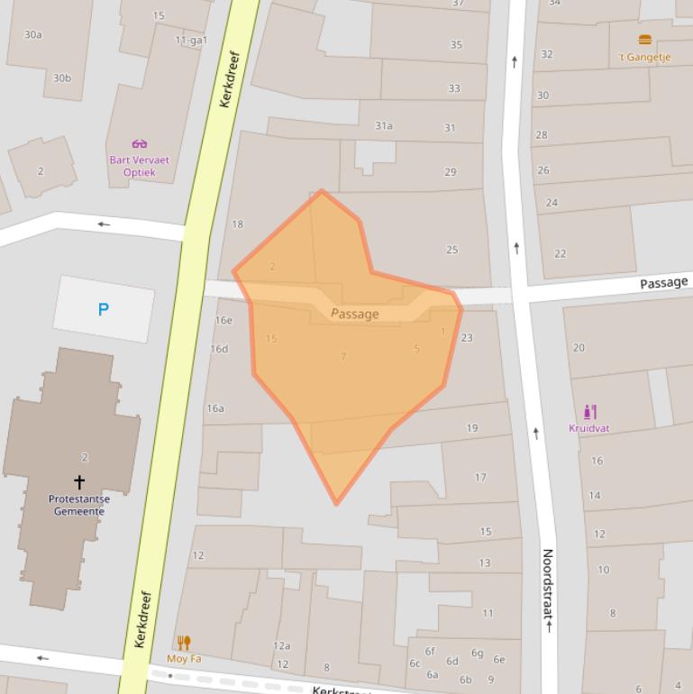 Kaart van postcodegebied 4571GG.