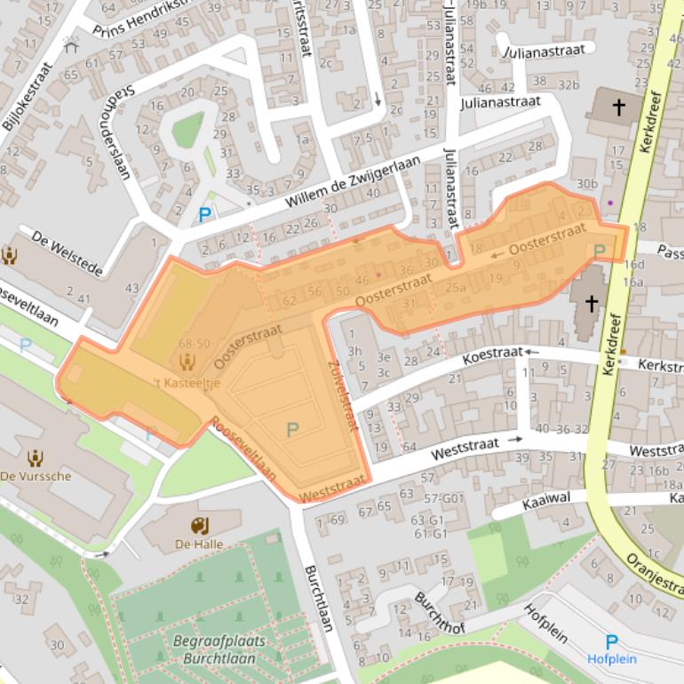 Kaart van postcodegebied 4571GP.