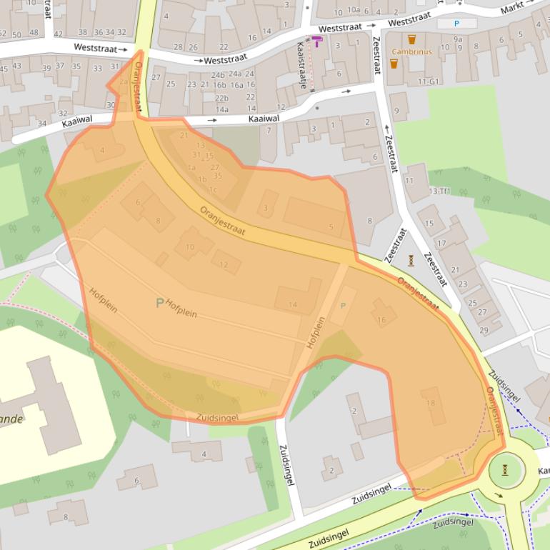 Kaart van postcodegebied 4571HN.