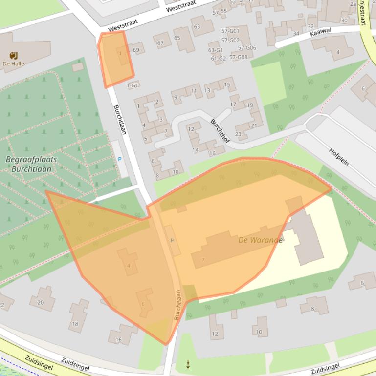 Kaart van postcodegebied 4571HR.