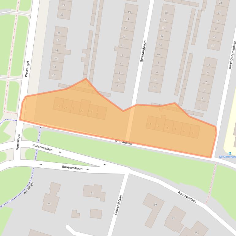 Kaart van postcodegebied 4571HZ.