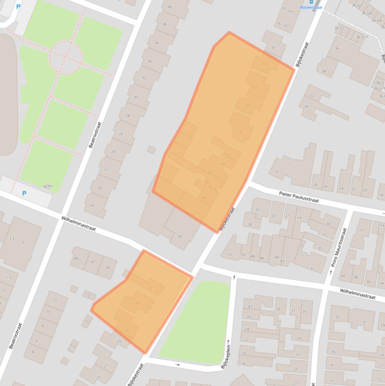 Kaart van postcodegebied 4571JE.