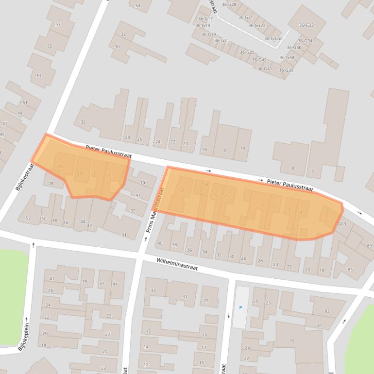 Kaart van postcodegebied 4571JP.