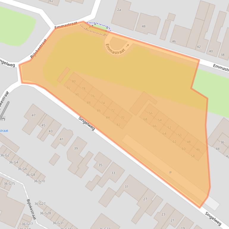 Kaart van postcodegebied 4571KG.