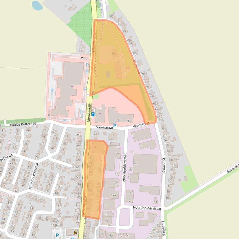 Kaart van postcodegebied 4571LK.