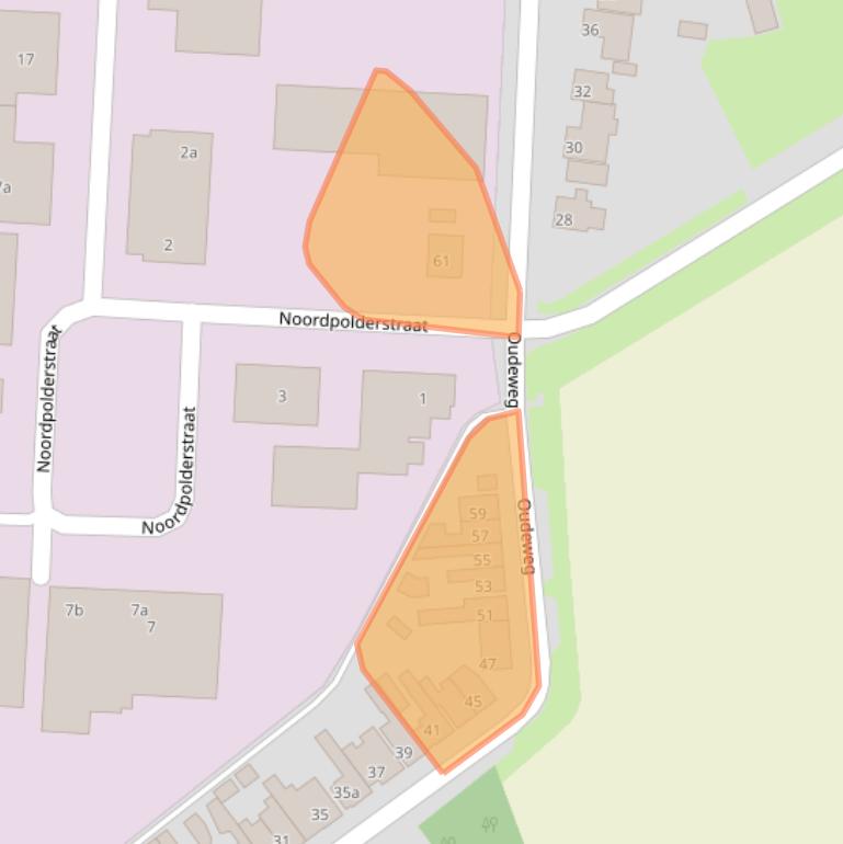 Kaart van postcodegebied 4571LM.