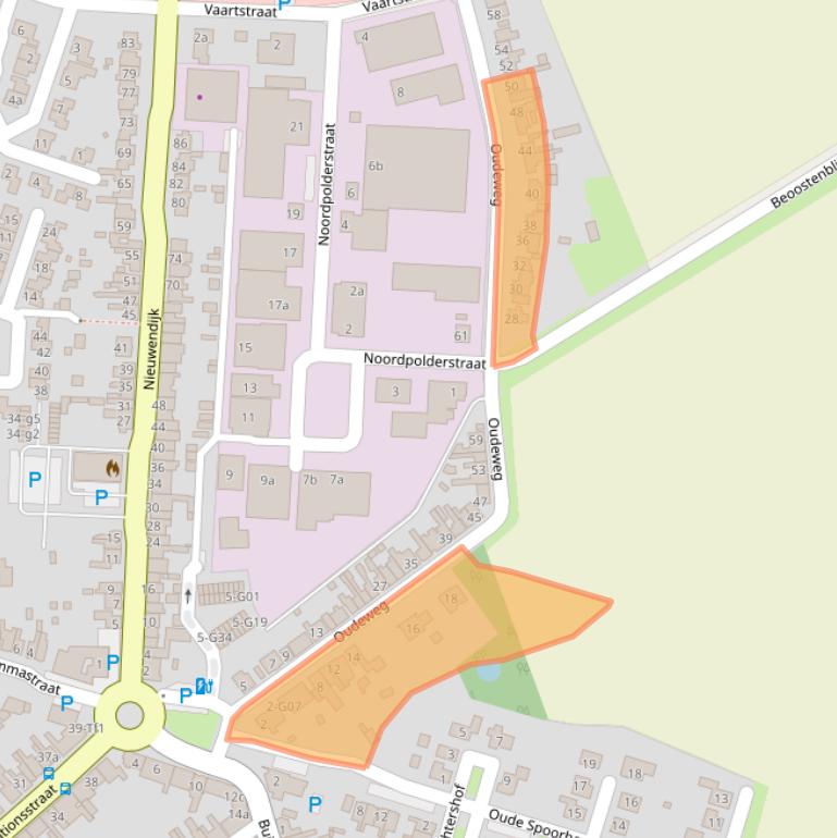 Kaart van postcodegebied 4571LN.