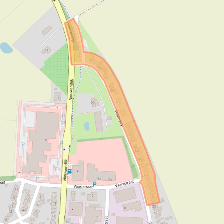 Kaart van postcodegebied 4571LP.