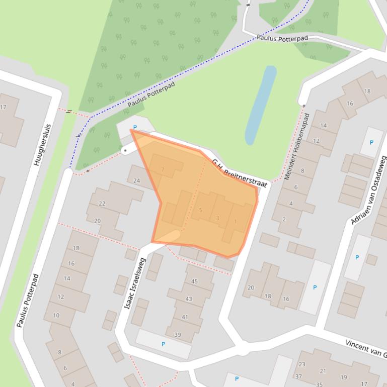 Kaart van postcodegebied 4571MS.