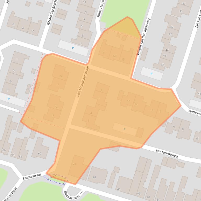 Kaart van postcodegebied 4571MX.