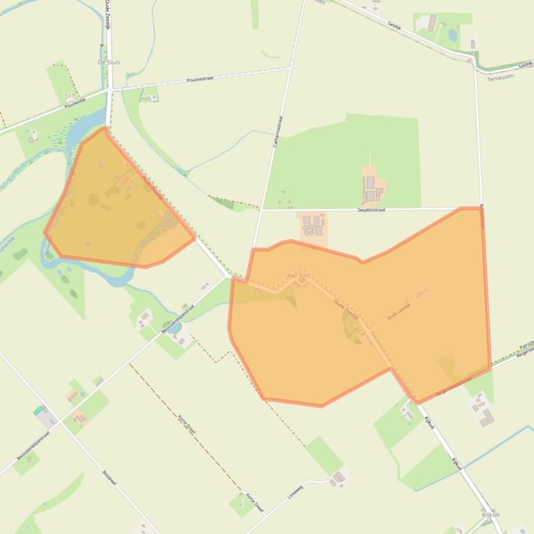 Kaart van postcodegebied 4571PP.