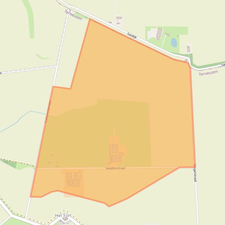 Kaart van postcodegebied 4571PR.