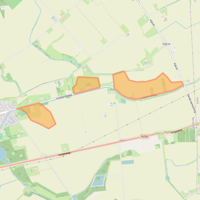 Kaart van postcodegebied 4571RJ.