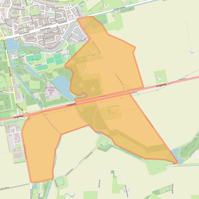 Kaart van postcodegebied 4571RK.