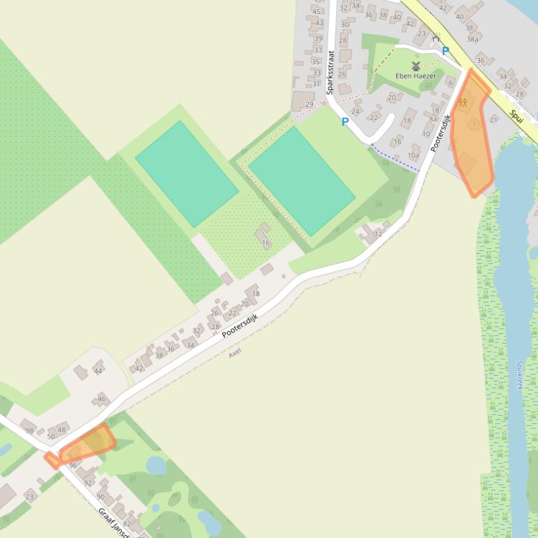 Kaart van postcodegebied 4571SK.