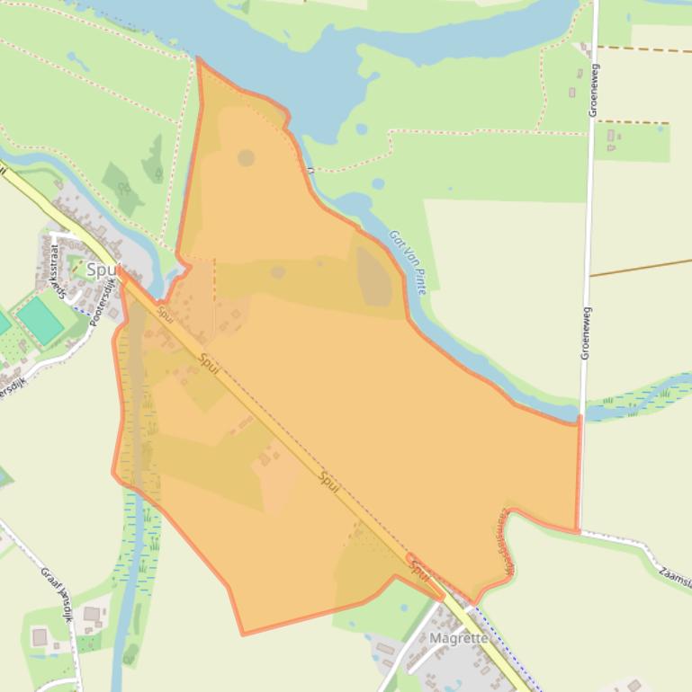 Kaart van postcodegebied 4571SL.