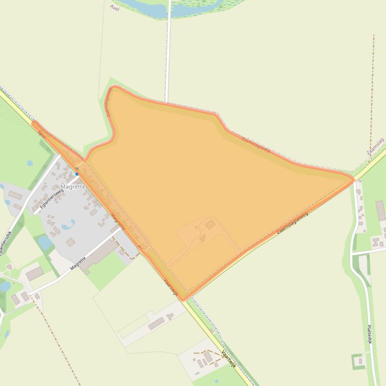 Kaart van postcodegebied 4571ST.