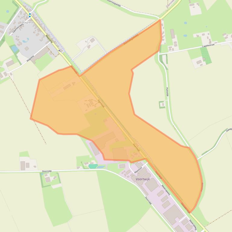 Kaart van postcodegebied 4571SV.