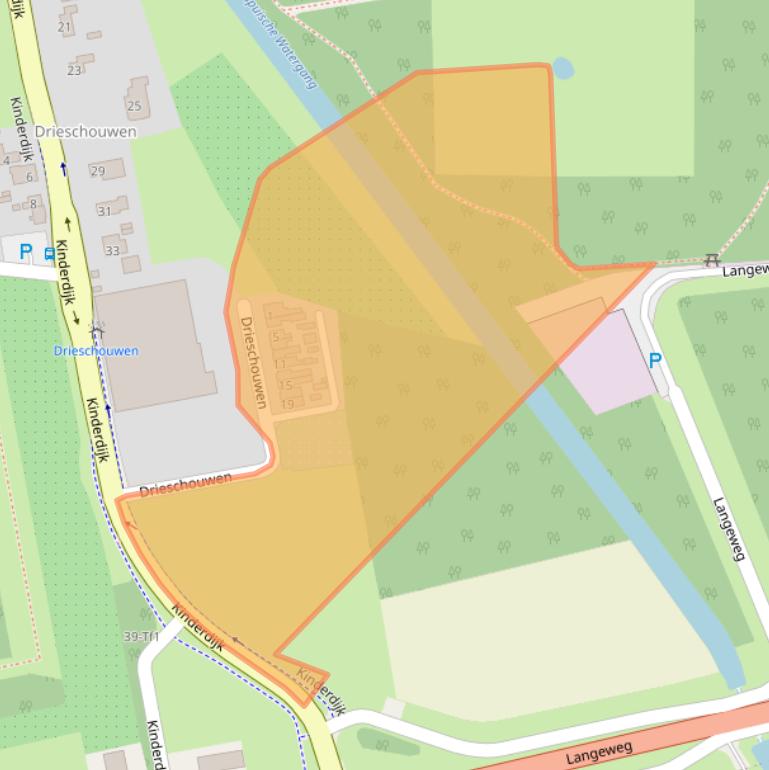 Kaart van postcodegebied 4571SZ.