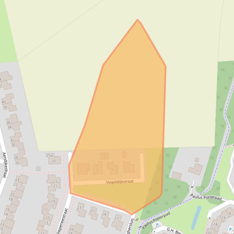 Kaart van postcodegebied 4571TC.