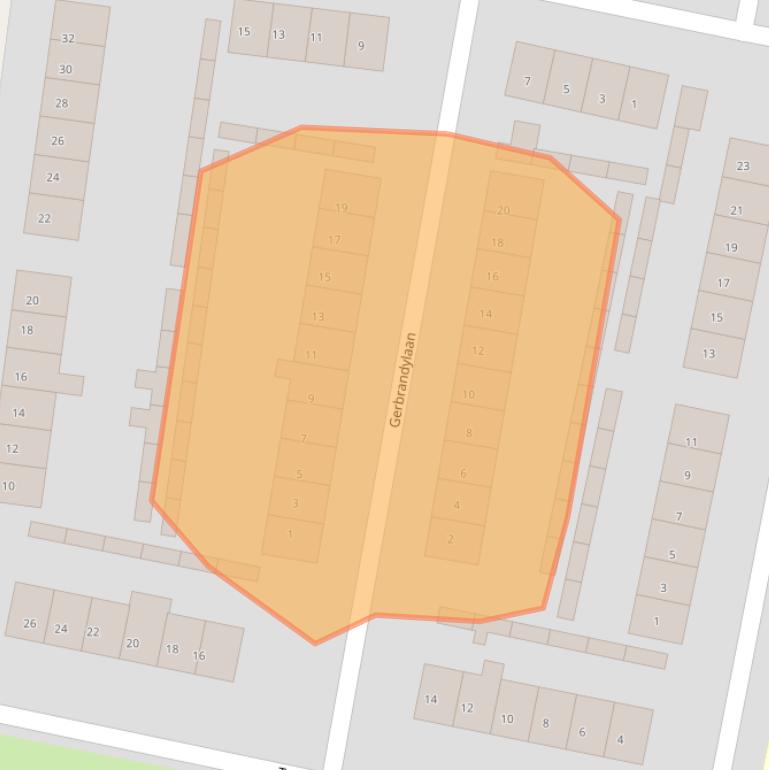 Kaart van postcodegebied 4571TW.