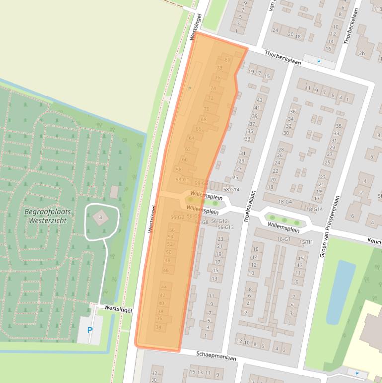 Kaart van postcodegebied 4571VG.