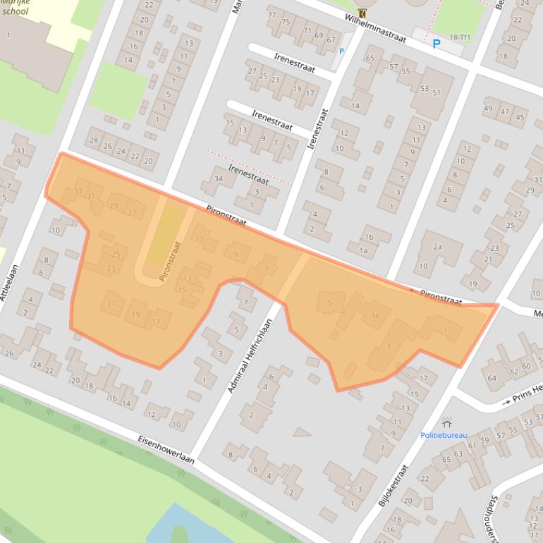 Kaart van postcodegebied 4571VJ.