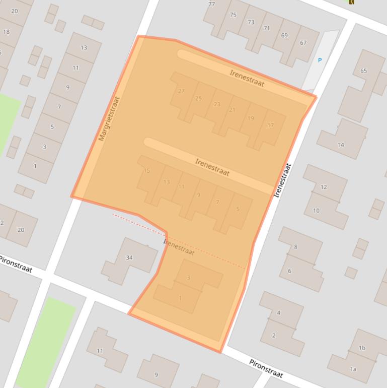 Kaart van postcodegebied 4571VP.