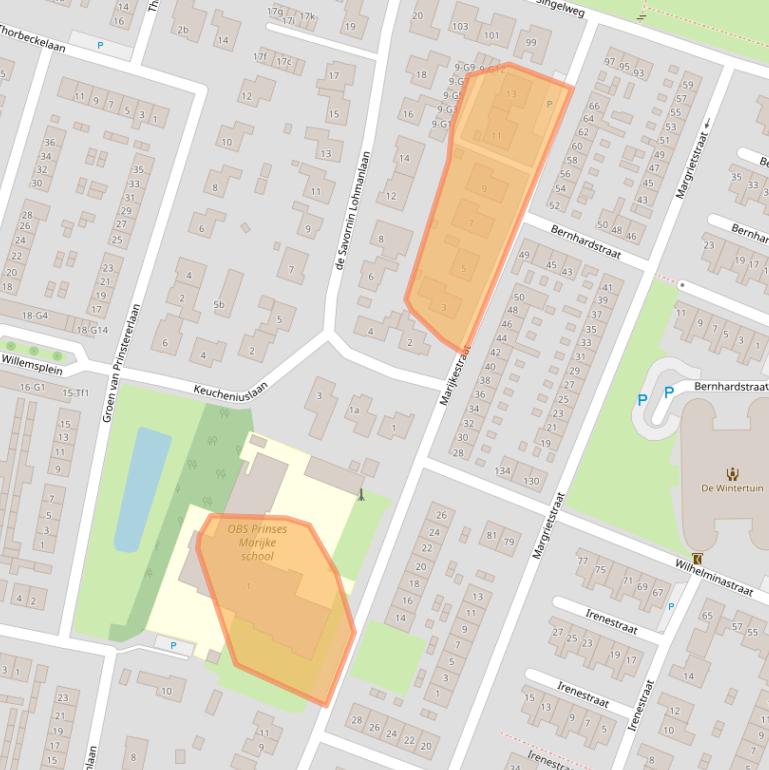 Kaart van postcodegebied 4571VW.