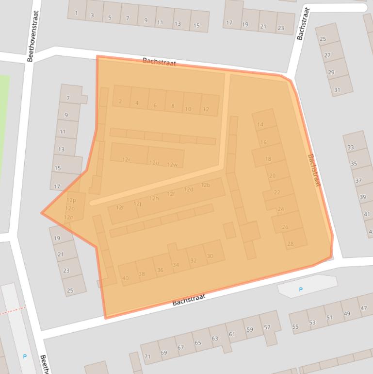 Kaart van postcodegebied 4571XT.