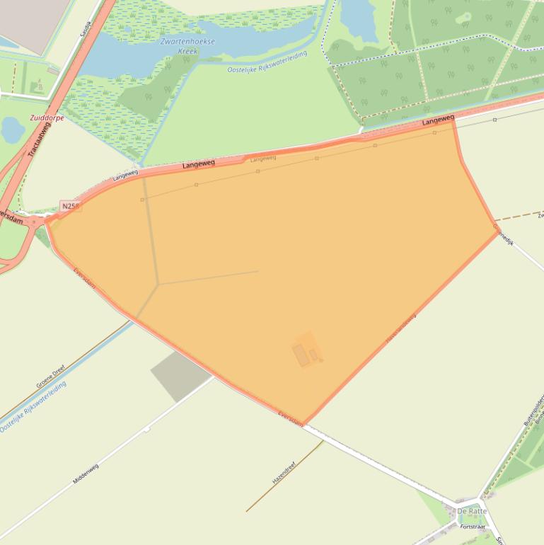 Kaart van postcodegebied 4574NA.