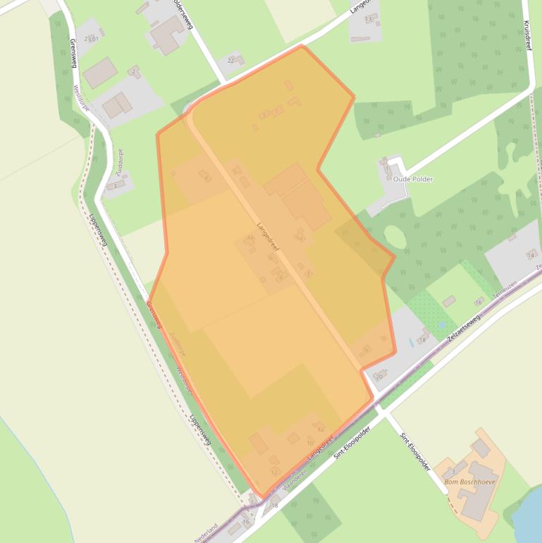 Kaart van postcodegebied 4574NK.