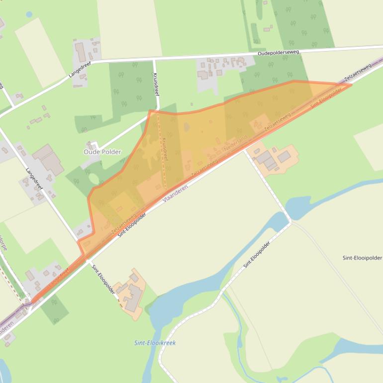 Kaart van postcodegebied 4574NV.