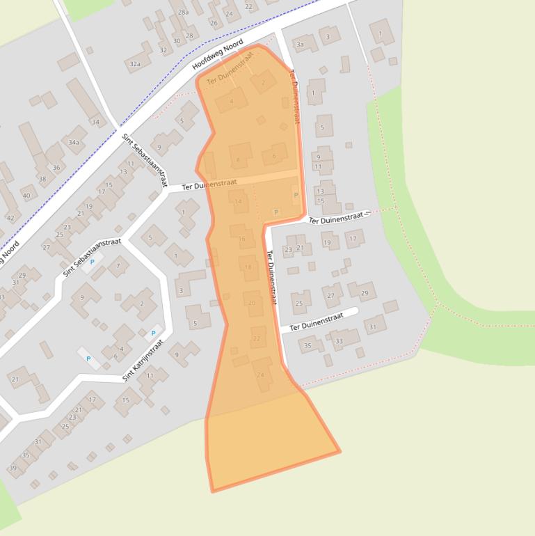 Kaart van postcodegebied 4574PV.