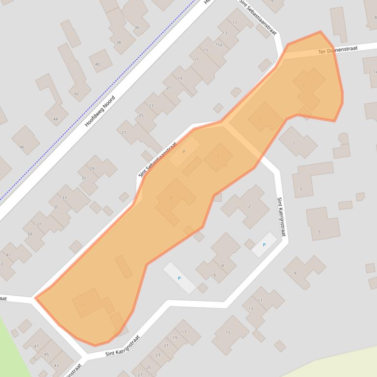 Kaart van postcodegebied 4574PW.