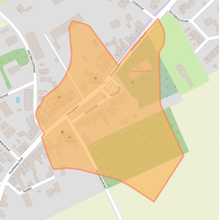 Kaart van postcodegebied 4574RD.