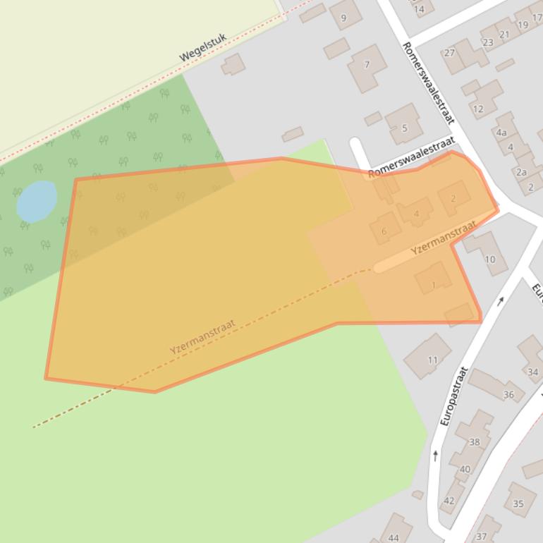 Kaart van postcodegebied 4574RP.