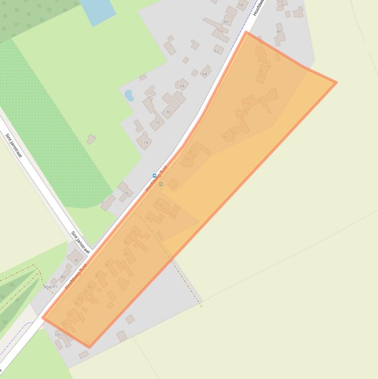 Kaart van postcodegebied 4574RV.