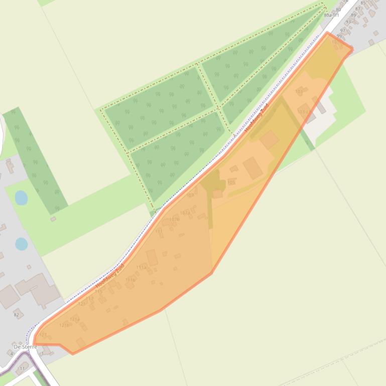 Kaart van postcodegebied 4574RW.