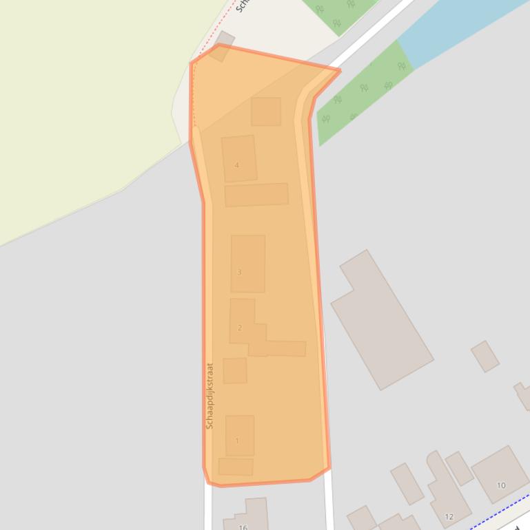 Kaart van postcodegebied 4574SZ.