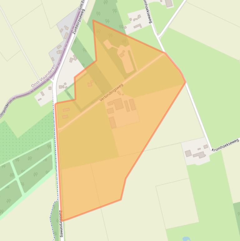 Kaart van postcodegebied 4575NJ.