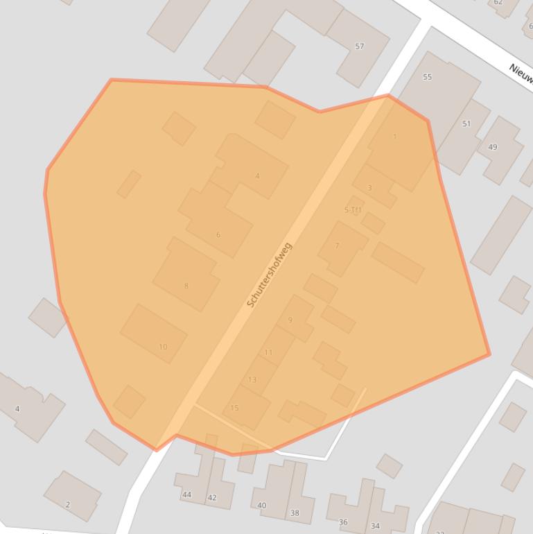 Kaart van postcodegebied 4576AP.