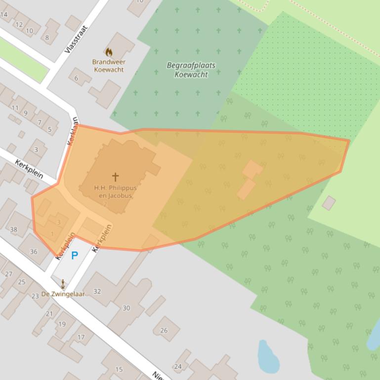 Kaart van postcodegebied 4576AS.