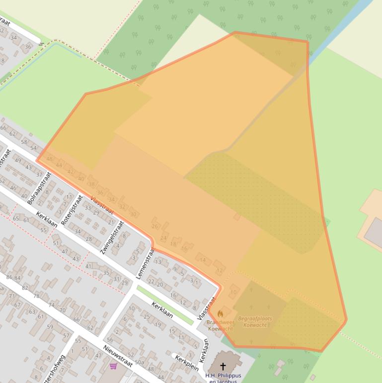 Kaart van postcodegebied 4576BB.