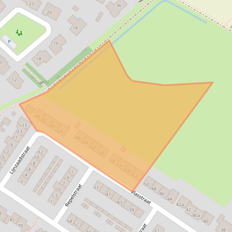 Kaart van postcodegebied 4576BC.